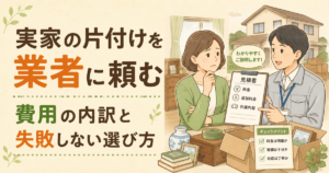 実家の片付けを業者に頼む｜費用の内訳と失敗しない選び方