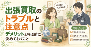 出張買取のトラブルと注意点｜デメリットと呼ぶ前に決めておくこと